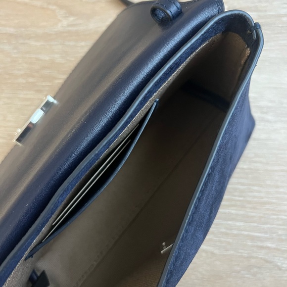 Madewell X AGMES NYC Navy Suede Shoulder Bag/Clutch - Picture 5 of 8